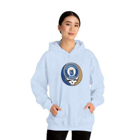 Kansas City Royals Grateful Dead Unisex Heavy Blend Hoodie - Hooded Sweatshirt - StealieShop